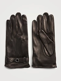 Leather Biker Gloves