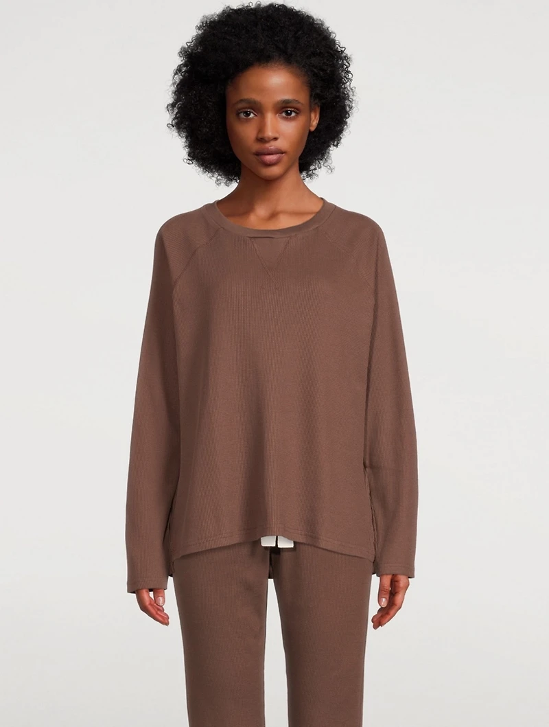 The Waffle Organic Cotton Crewneck Sweatshirt