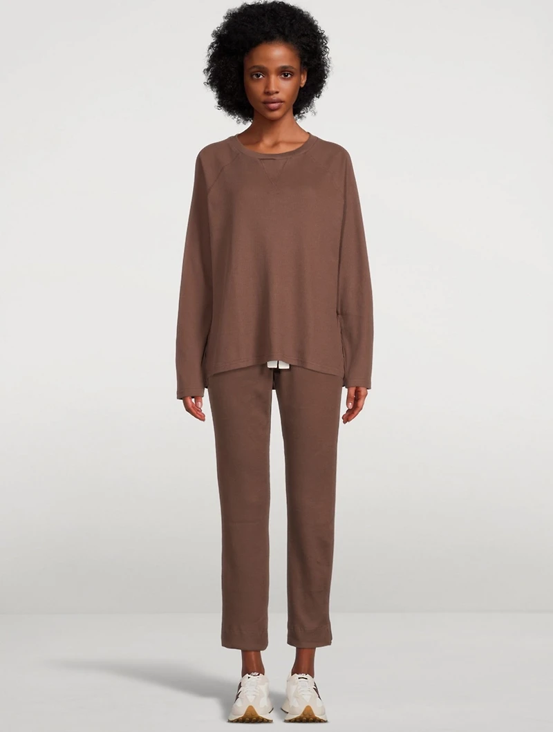 The Waffle Organic Cotton Crewneck Sweatshirt