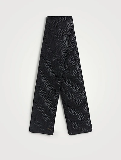 Nylon Diamond Puffer Scarf