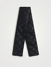 Nylon Diamond Puffer Scarf