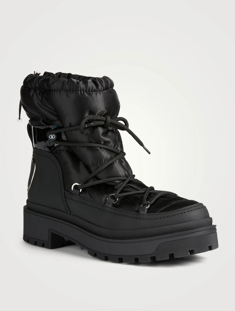 Trekkgirl Puffer Lace-Up Ankle Boots