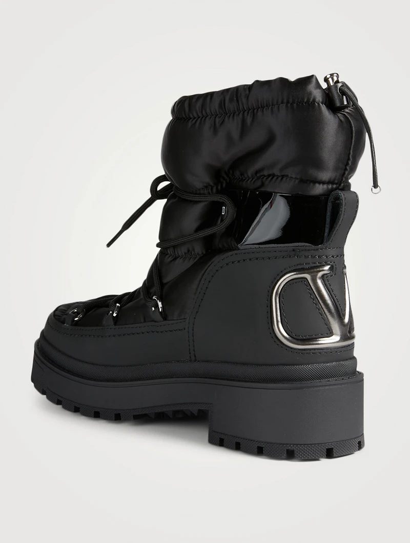 Trekkgirl Puffer Lace-Up Ankle Boots