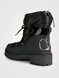 Trekkgirl Puffer Lace-Up Ankle Boots
