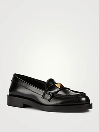 Roman Stud Leather Loafers