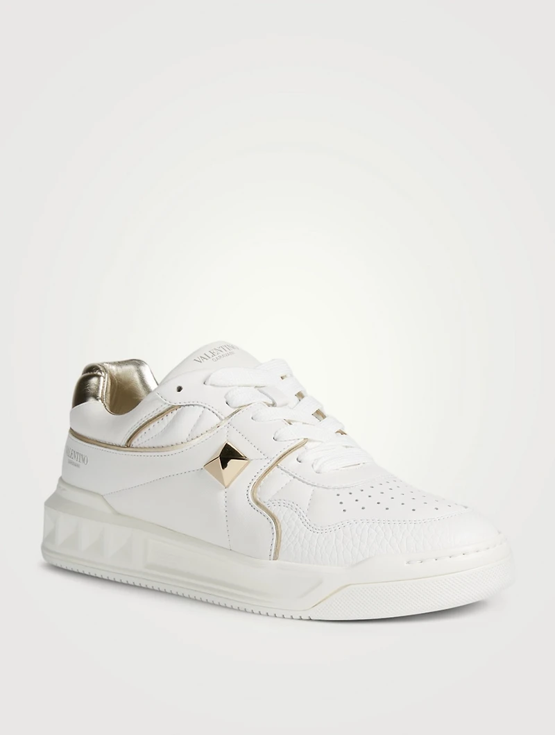 One Stud Leather Sneakers