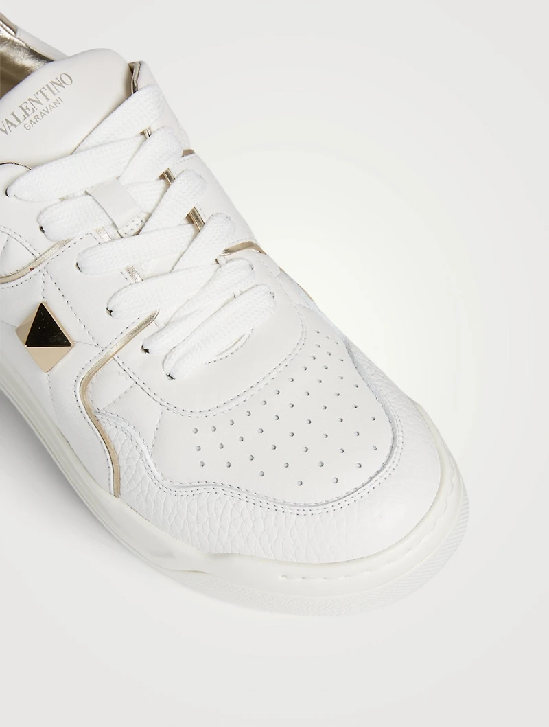 One Stud Leather Sneakers