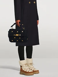 Trekkgirl Shearling And Suede Lace-Up Ankle Boots