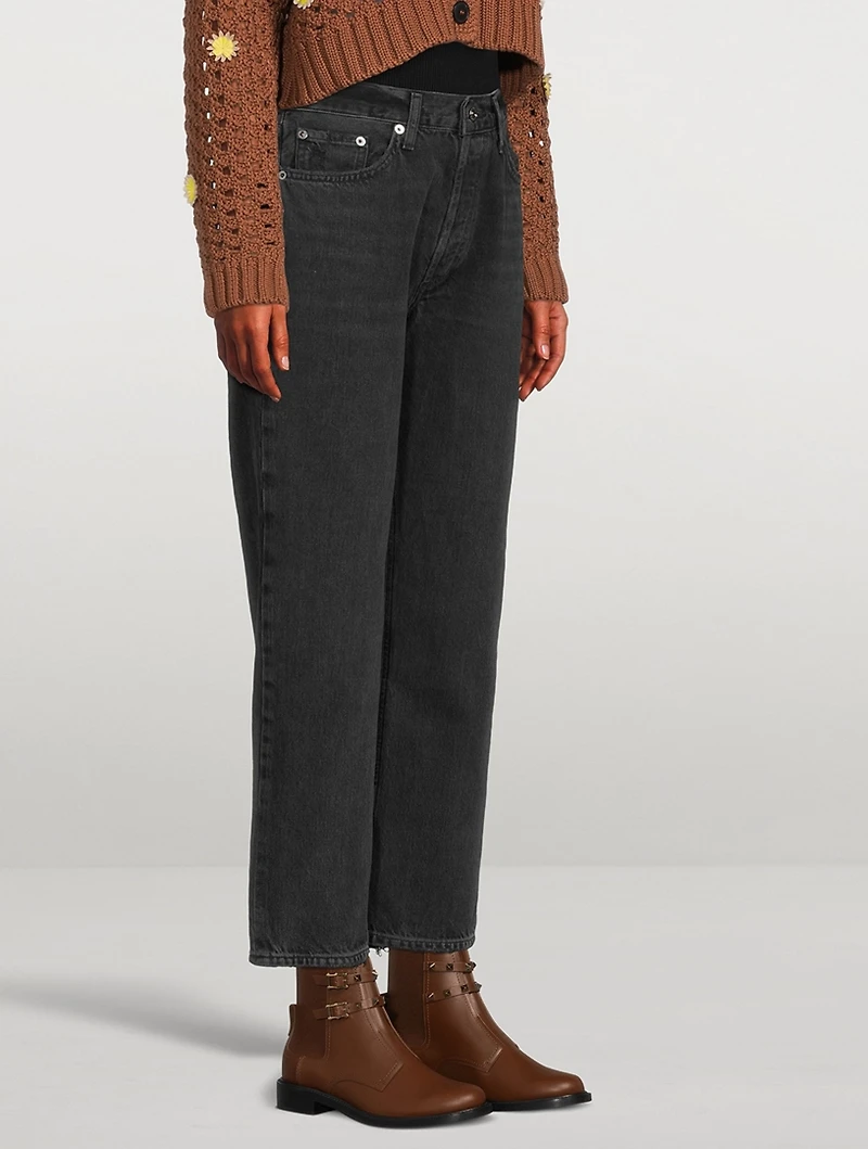 Rockstud Leather Chelsea Boots