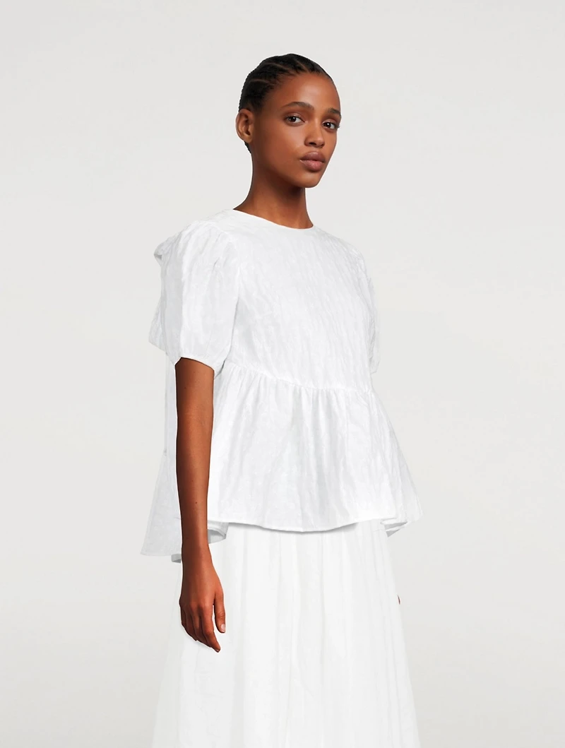 Brigitt Blouse With Back Bows