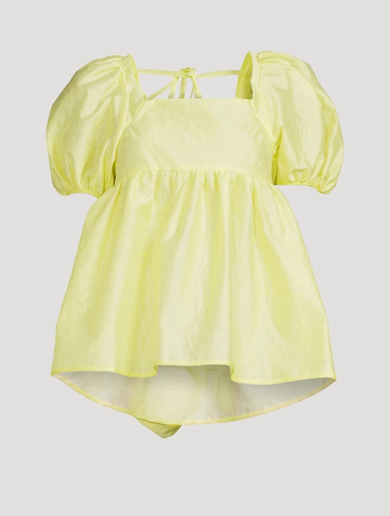 Bjork Blouse With Scallop Hem