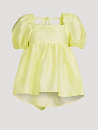 Bjork Blouse With Scallop Hem