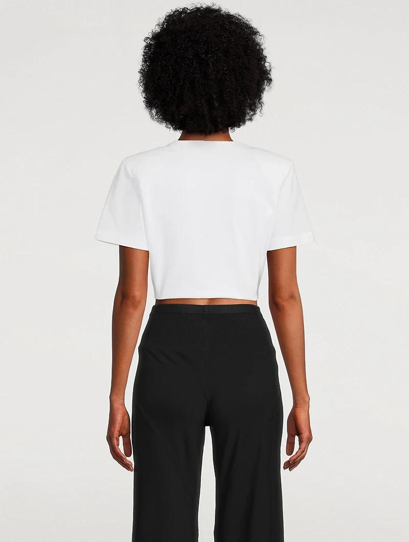 Keila Organic Cotton Twisted Crop Top