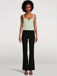 Tindaya Knit Tank Top With V-Boning