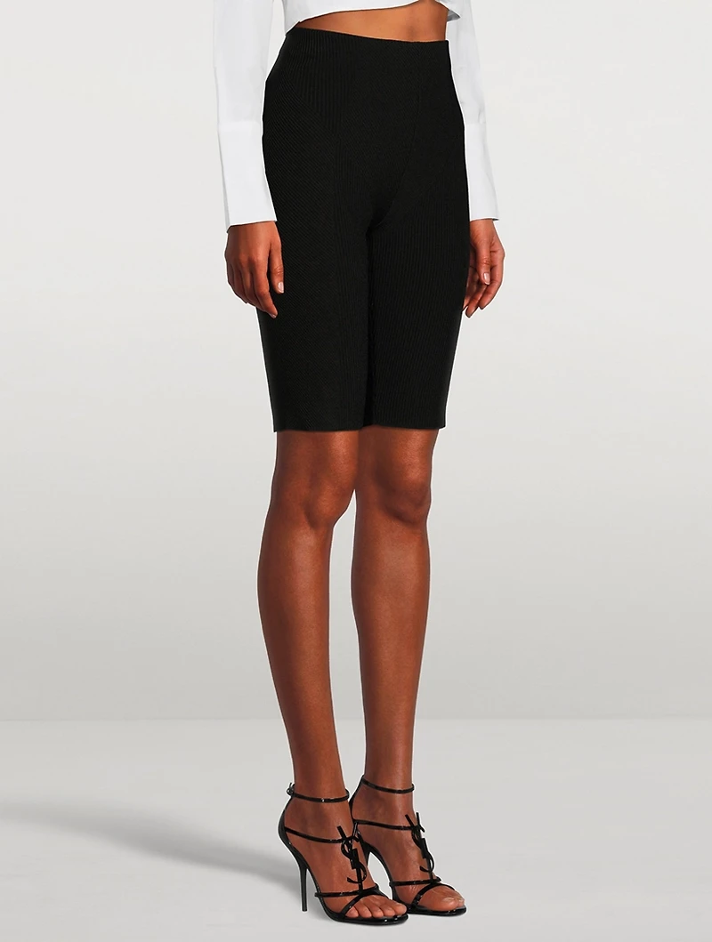 Cardon Knit Long Bike Shorts
