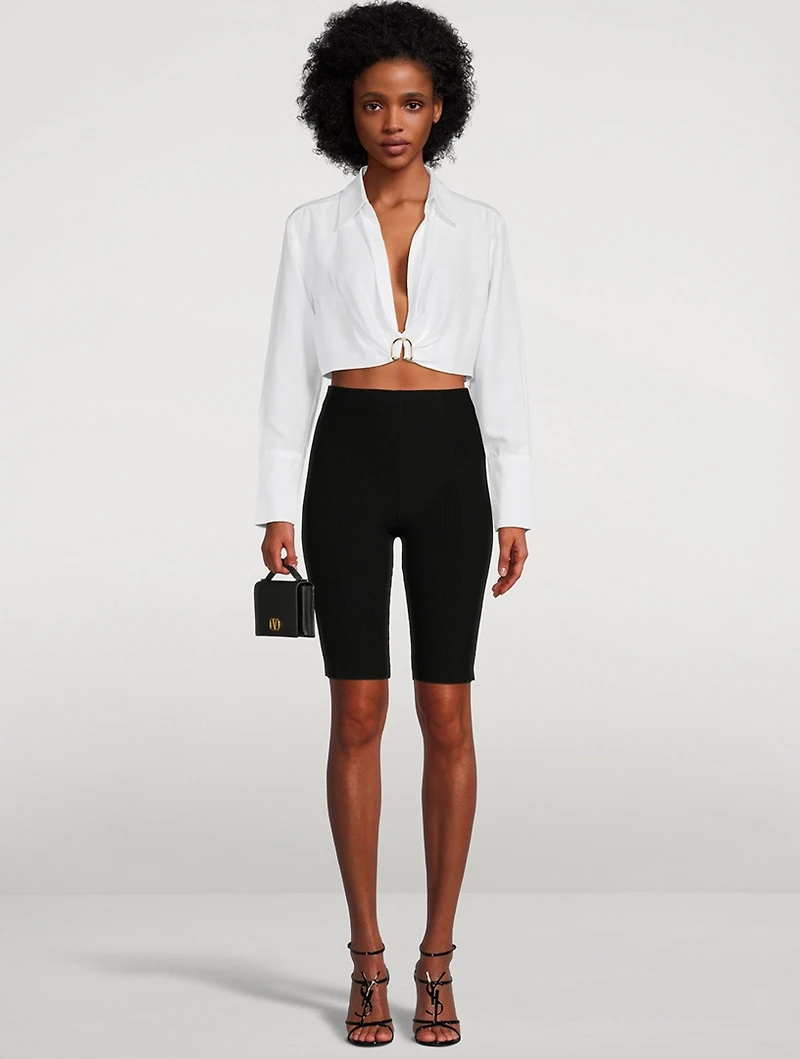 Cardon Knit Long Bike Shorts