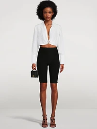 Cardon Knit Long Bike Shorts