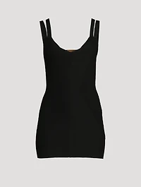 Murcia Knit Double-Strap Mini Dress