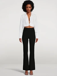 Thebes Cropped Shirt With Brooch Detail