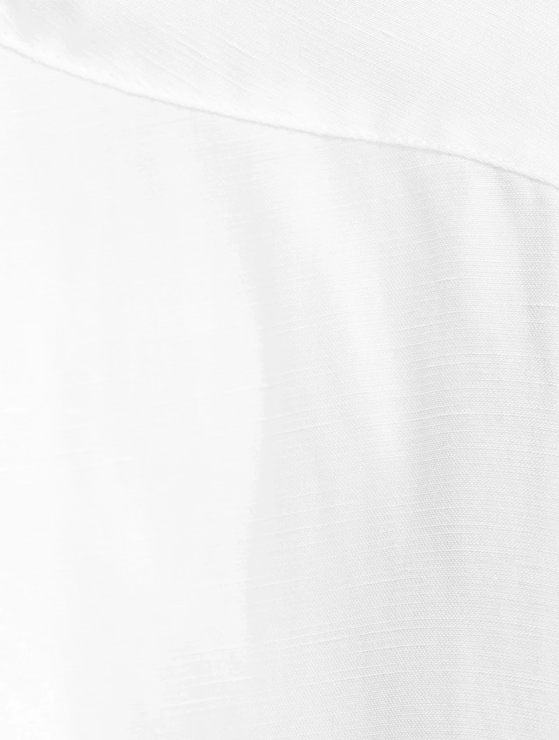 Thebes Cropped Shirt With Brooch Detail