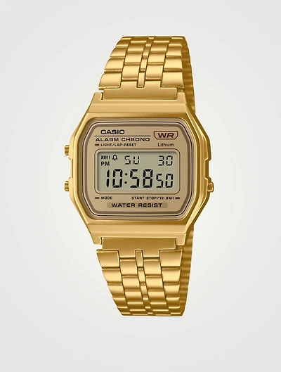 Vintage Collection Digital Five-Link Bracelet Watch