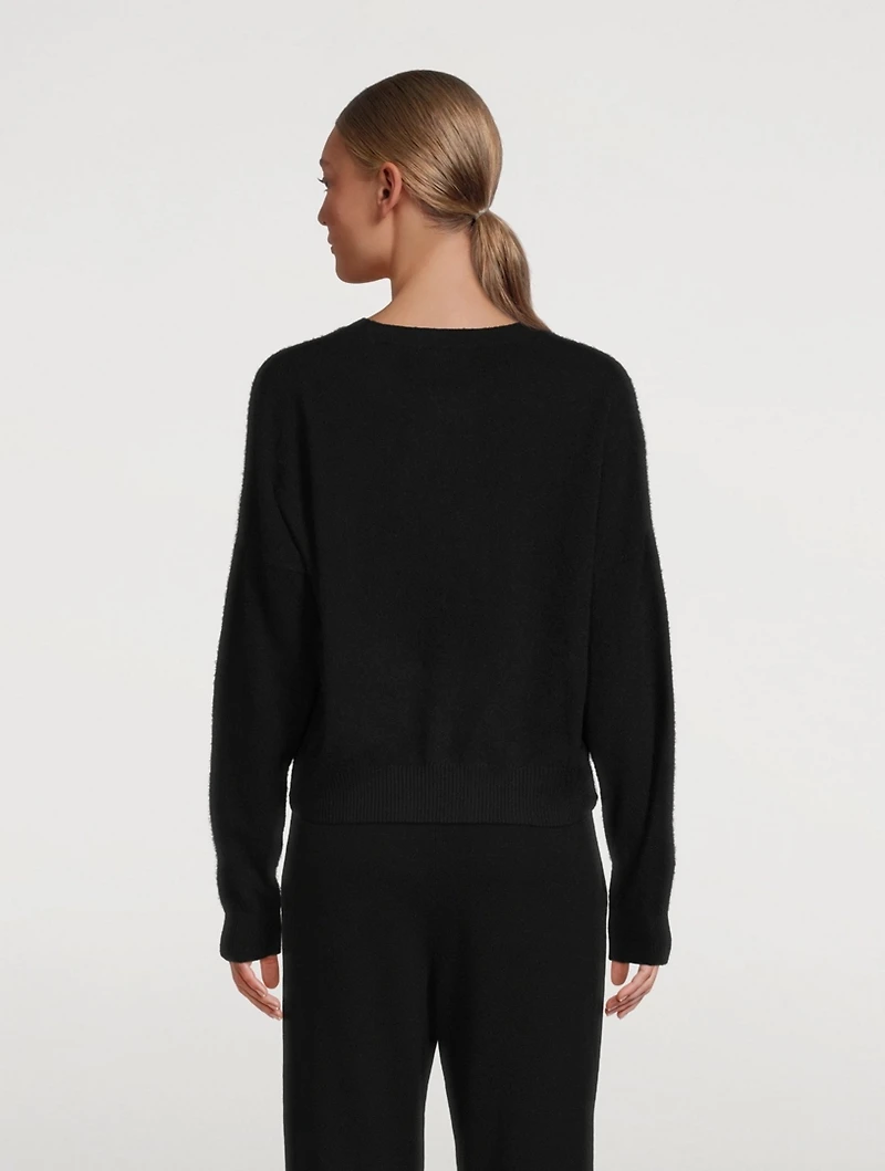 Reversed Cashmere Crewneck Sweater