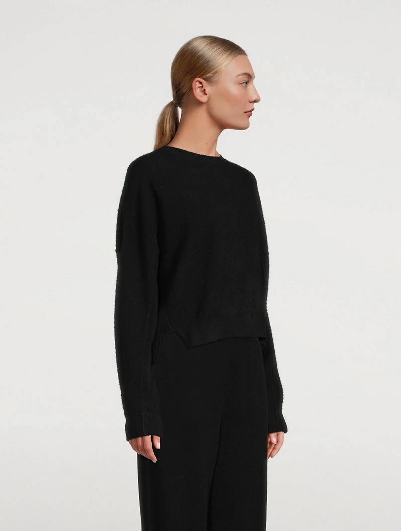 Reversed Cashmere Crewneck Sweater