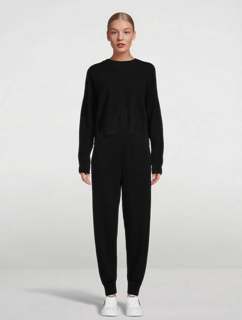Reversed Cashmere Crewneck Sweater