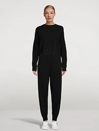 Reversed Cashmere Crewneck Sweater