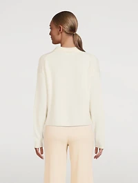 Cashmere V-Neck Polo