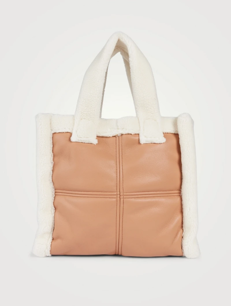 Medium Lolita Faux Shearling Tote Bag