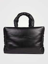 Davina Padded Leather Tote Bag