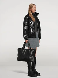 Davina Padded Leather Tote Bag