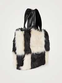 Lucille Faux Fur Tote Bag