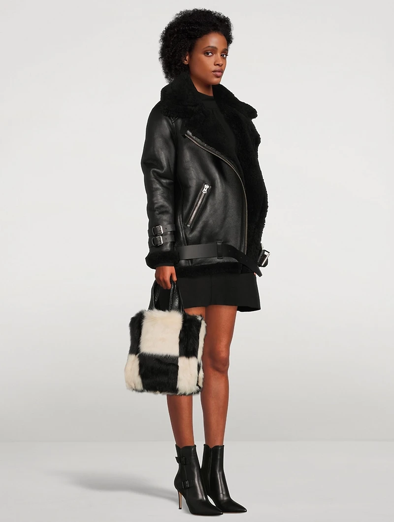 Lucille Faux Fur Tote Bag