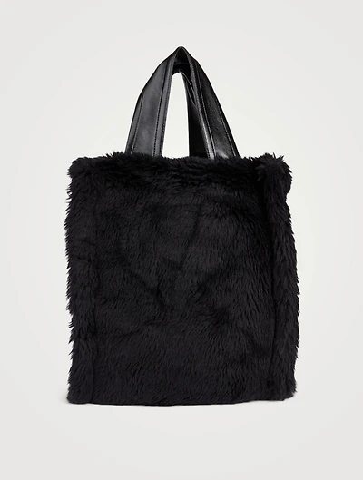 Medium Leia Faux Fur Tote Bag