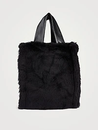 Medium Leia Faux Fur Tote Bag
