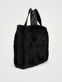Medium Leia Faux Fur Tote Bag