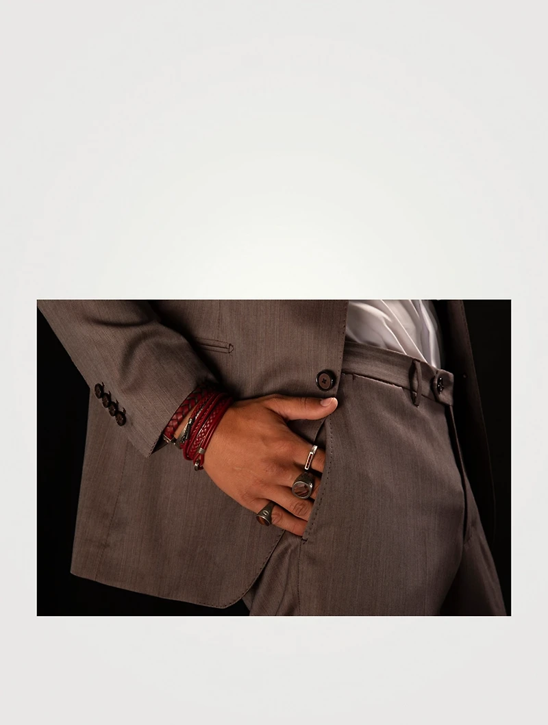 Lash Braided Leather Bracelet