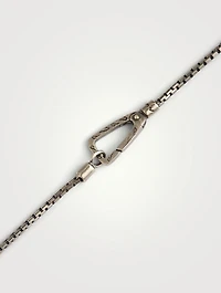 Ara Silver Square Pendant Necklace With Green Aventurine