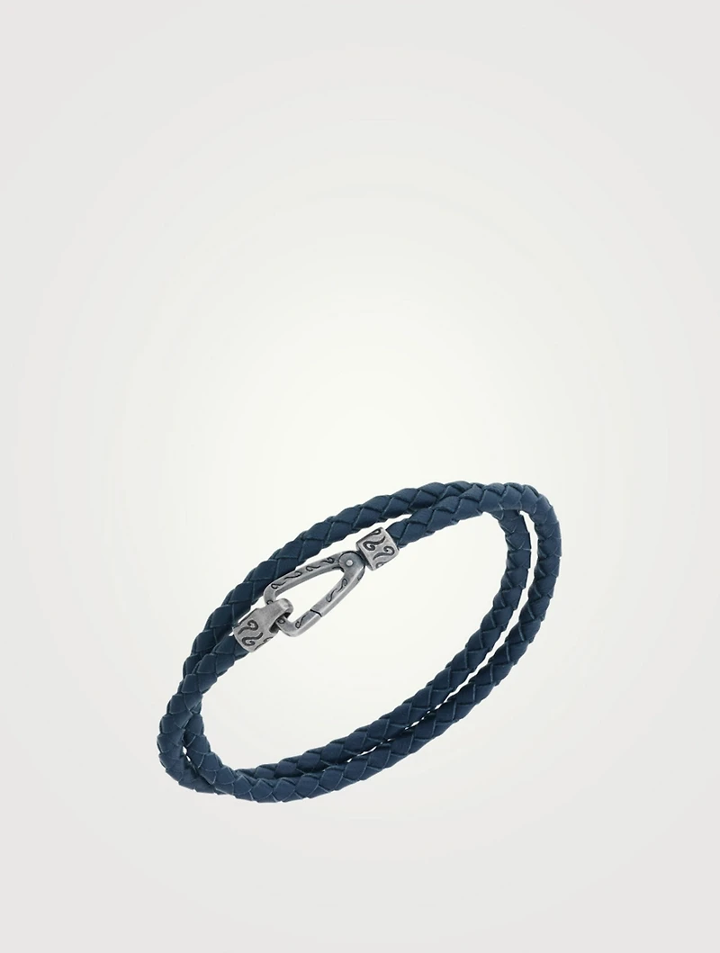 Lash Braided Double Leather Cord Bracelet