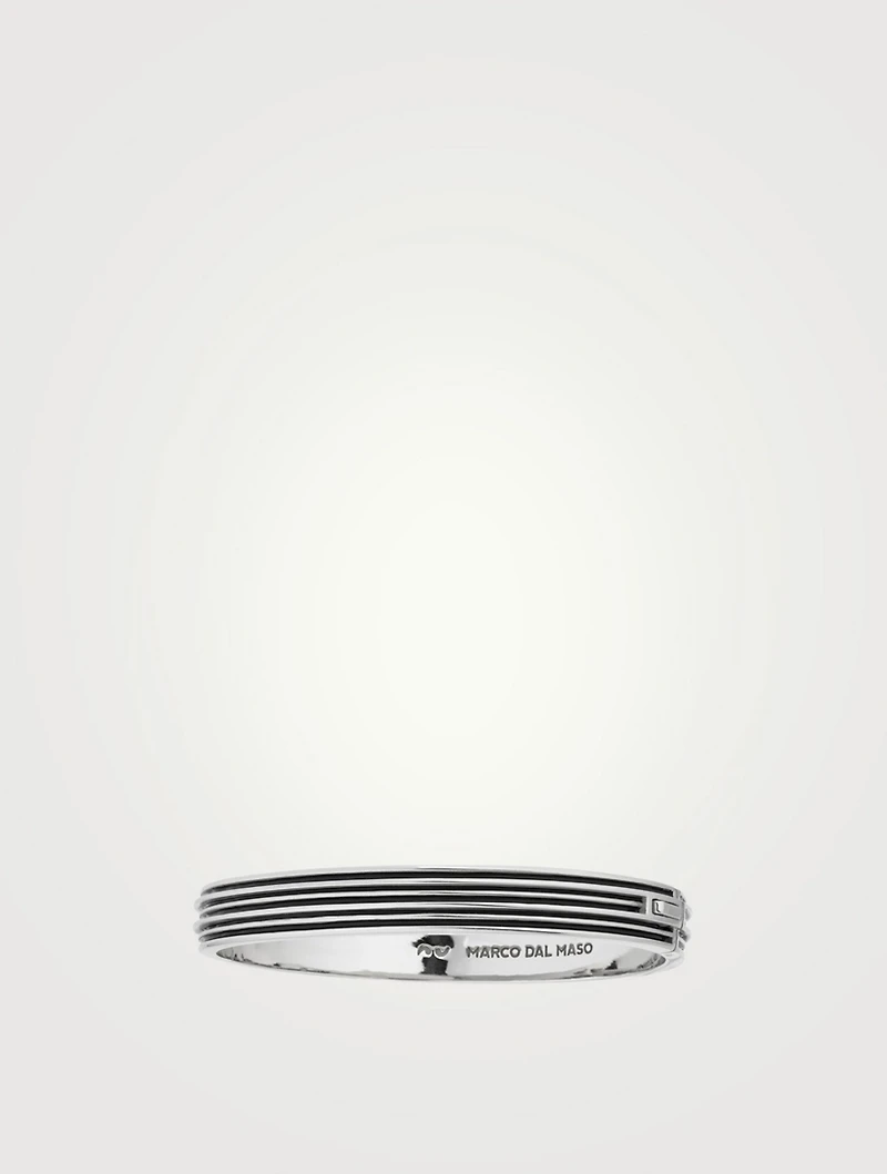 Acies Double Polished Silver Cuff Bracelet