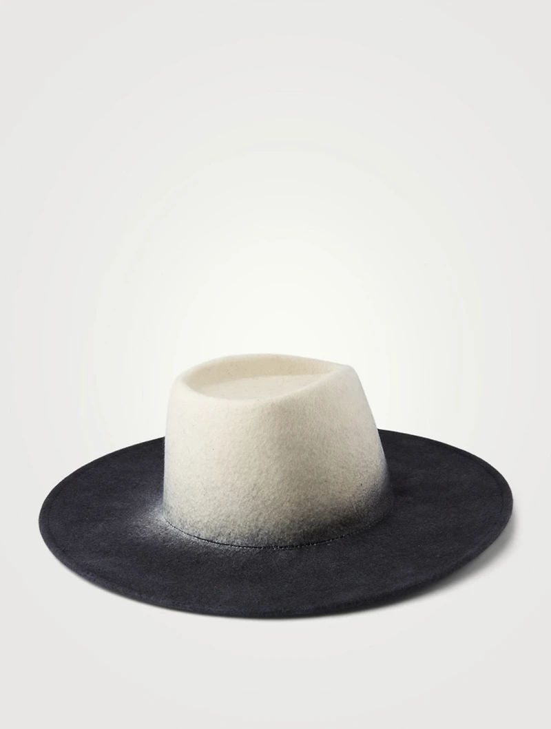 Harlowe Wool Ombre Fedora