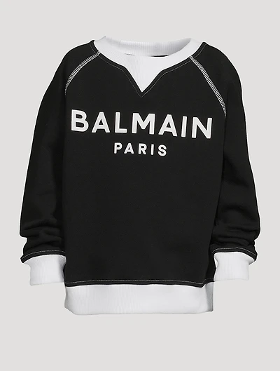 Kids Cotton Logo Sweatshirt