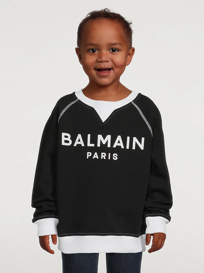 Kids Cotton Logo Sweatshirt