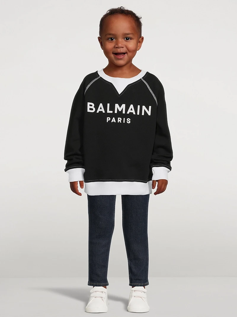 Kids Cotton Logo Sweatshirt