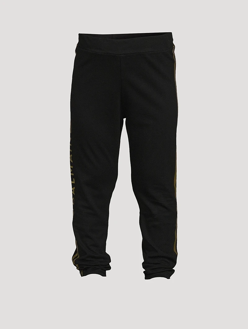 Kids Cotton Leggings With Side Stripe