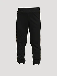 Kids Cotton Leggings With Side Stripe