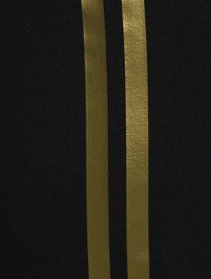 Kids Cotton Leggings With Side Stripe