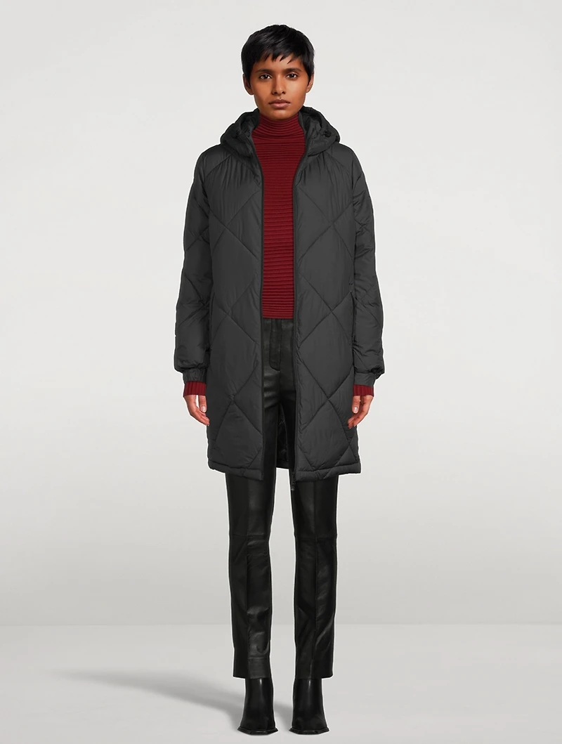 Quilted Jacket With Hood